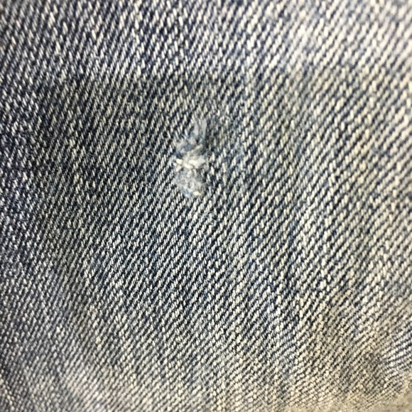 7 for all Mankind Standard Button Fly Jeans. Argyle Embroidered Pocket. Size 30. - Picture 9 of 10